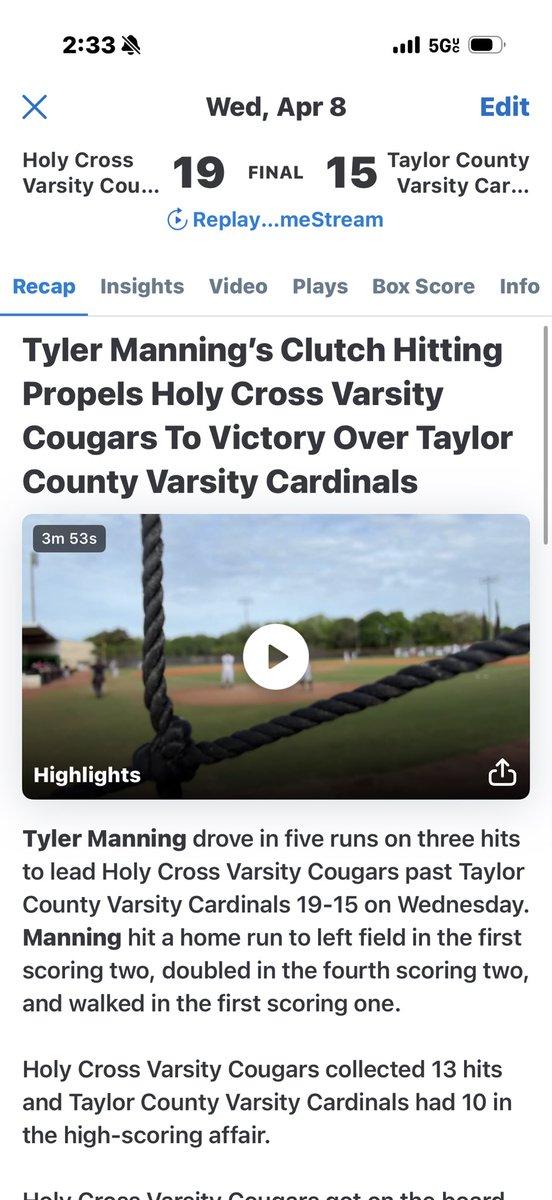 Holy Cross Baseball tweet media