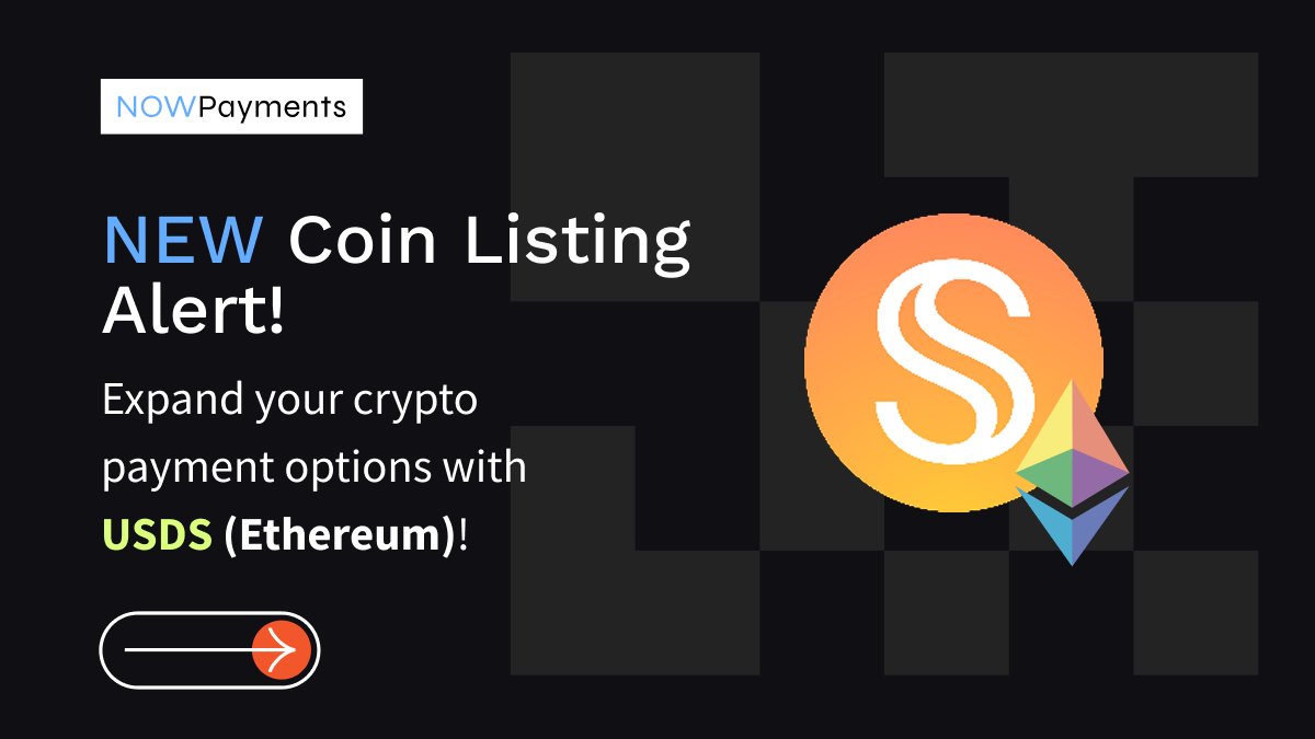 NOWPayments_io's tweet image. $USDS (Ethereum) is now LIVE! A warm welcome to the stablecoin provided by @SkyEcosystem, now listed on NOWPayments!

Your #CryptoPayments just got more stable. Discover an alternative stablecoin, formerly known as #DAI from @MakerDAO, for your transactions built on the robust