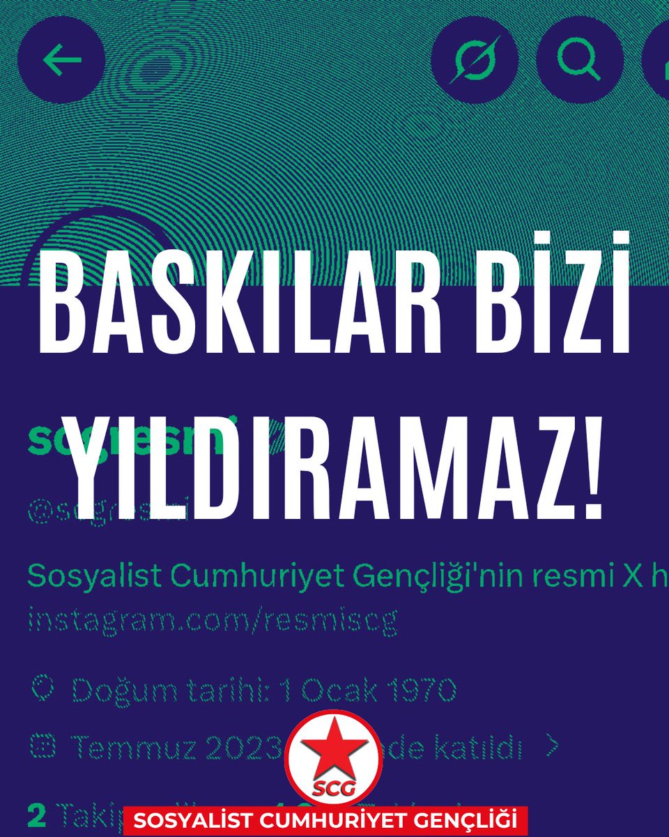 Sosyalist Cumhuriyet Gençliği tweet media