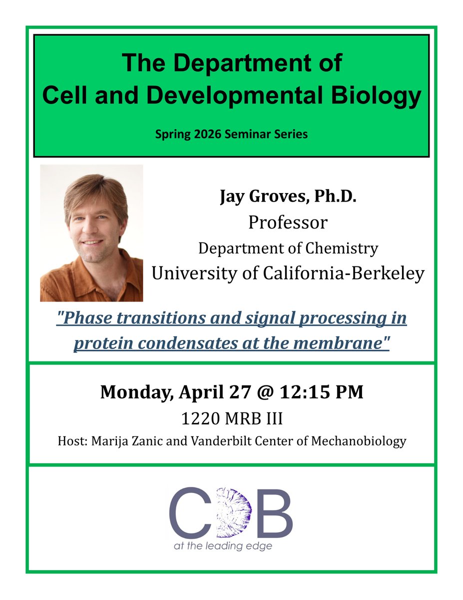 Vanderbilt Cell and Developmental Biology tweet media
