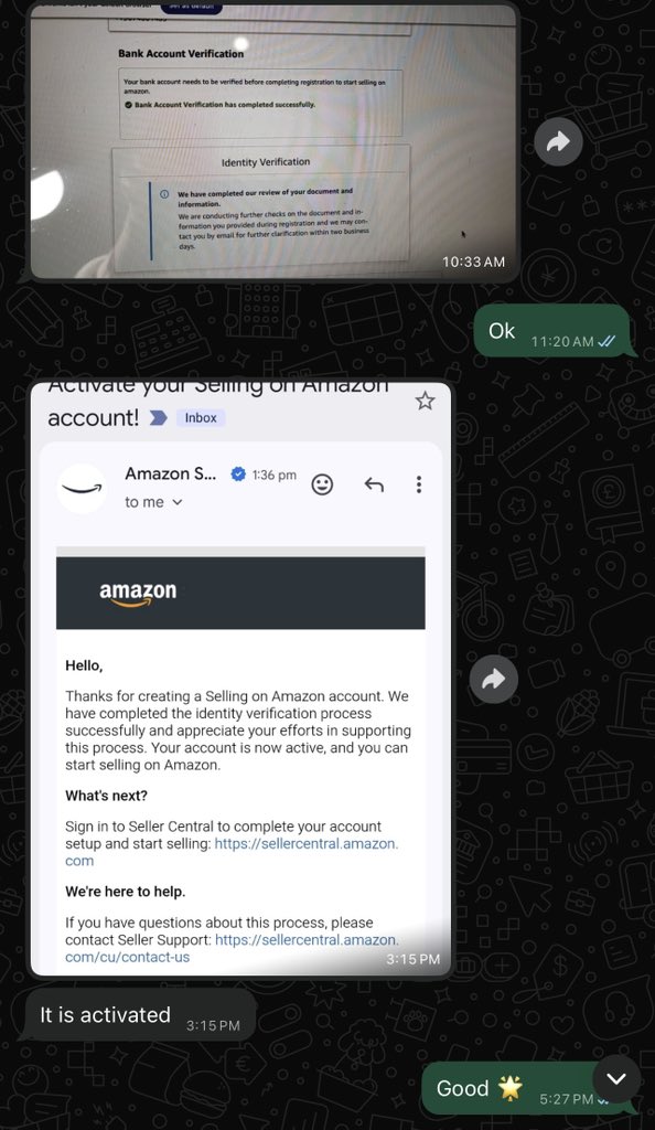 NaseebullahLLC's tweet photo. UK/USA Seller Account Creation (Ltd Based)
From Rejection ➝ Approval ✅

✔️ Account Creation &amp; Reinstatement
✔️ Company Formation (UK/USA/Canada)
✔️ Trademark &amp; Brand Registry
✔️ Amazon PL &amp; Wholesale Training

📩 Inbox to start

#Amazon #AmazonFBA #Quetta #Ecommerce #Online https://t.co/NLuf57r6MB