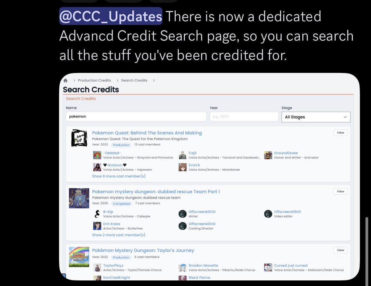 Casting Call Club tweet media