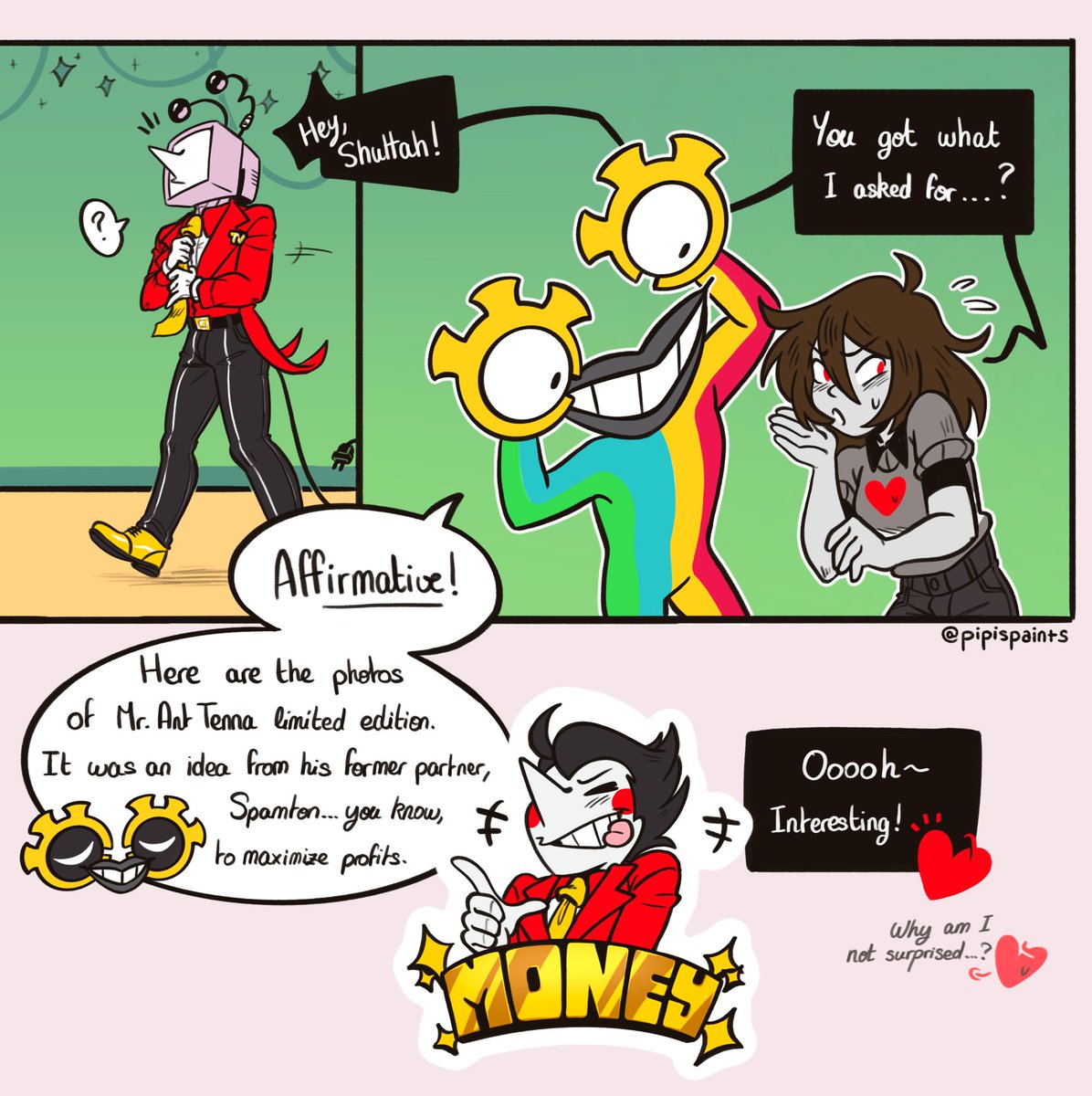 pipispaints's tweet image. I know, I’m late for Easter. But it’s okay :’) I hope you’ll like it.
#deltaune #tenna #soultenna #yumeart