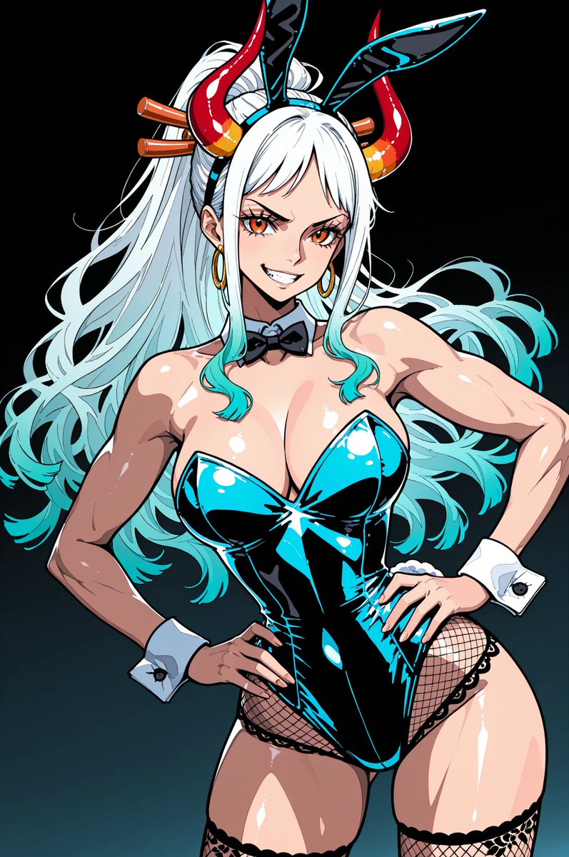 aiillustrat0316's tweet image. One Piece🏴‍☠️Yamato
FAN art SFW

Bunny girl supremacy 🐰🖤
バニーガールは正義🐰ヤマト

#BunnyGirl #animeart #AIillustrations