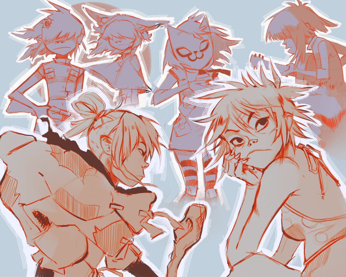 Layn_space's tweet photo. Noodle sketches !!! #gorillaz #gtwt https://t.co/JQR7inUwsr