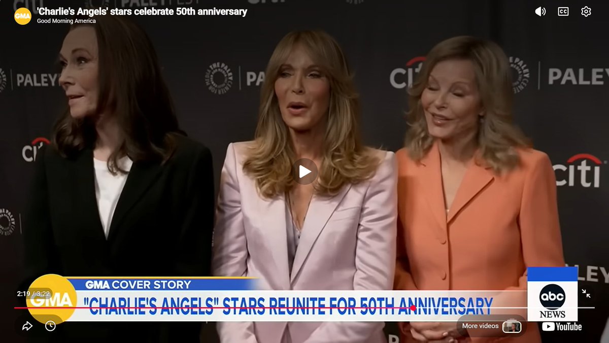 egg335374's tweet image. Charlie's (Fallen) Angels reunited in LA for their 50th anniversary yesterday.

Kate Jackson, Jaclyn Smith and Cheryl Ladd.

And shocker, Cheryl Ladd publicly announced for the first time a breast cancer diagnosis and subsequent treatment 🤦‍♀️

So now that makes all three of these