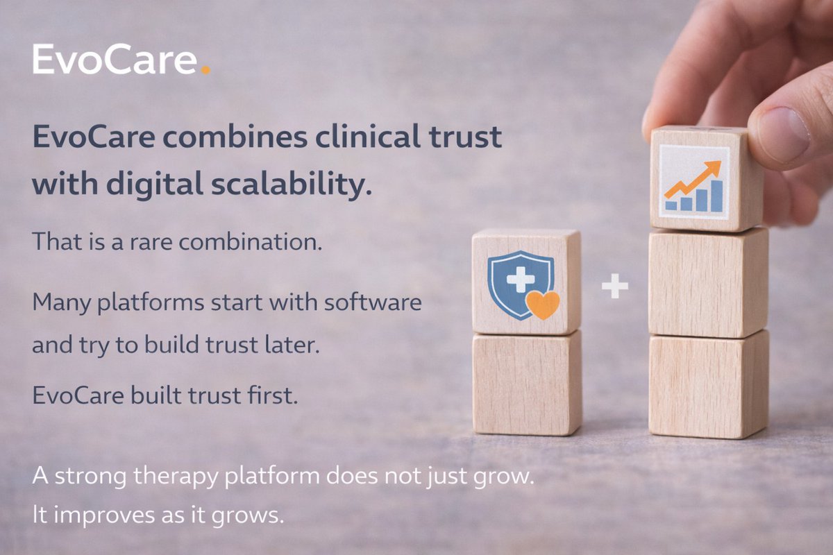 Telemedizin's tweet image. EvoCare combines clinical trust with digital scalability.

That is a rare combination.

Many platforms start with software and try to build trust later.
EvoCare built trust first.

#EvoCare #DigitalHealth #HealthTech