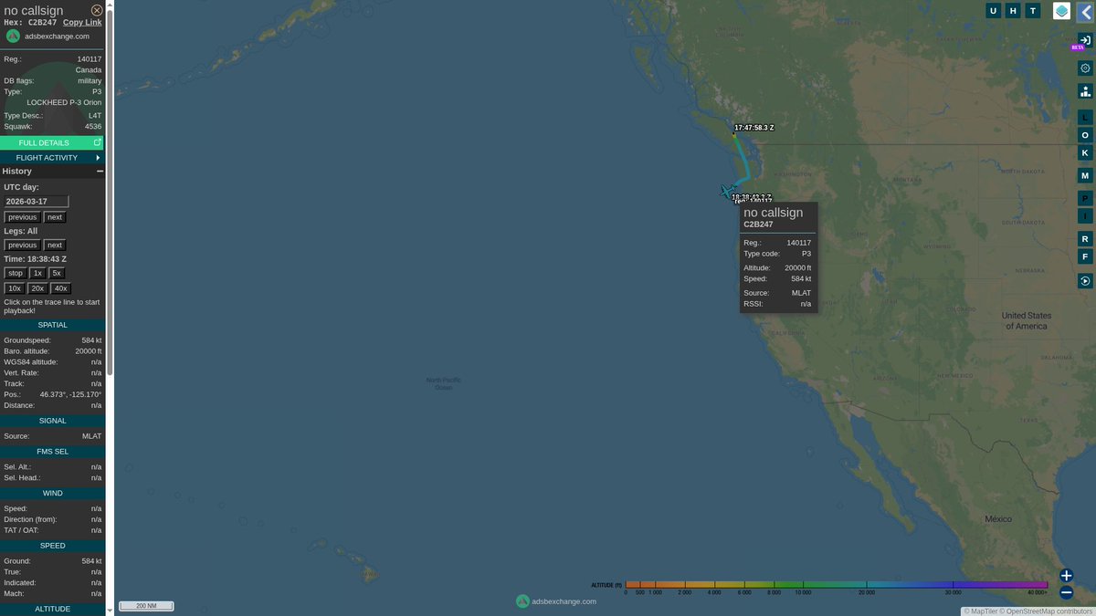 steffanwatkins's tweet photo. One of many things the π¨π¦ Canadian Armed Forces would rather you not aprecite about their deployment to Kadena for #OpNEON is they didn't send a plane stationed in Comox on the West Coast, they flew 140117 to Kadena from Greenwood (to Comox π¨π¦, Hawaii πΊπΈ, Guam πΊπΈ, then Kadena π―π΅).
It took 12 days to get that plane from Greenwood π¨π¦ to Kadena π―π΅ (March 10-22), they left Comox on March 17.