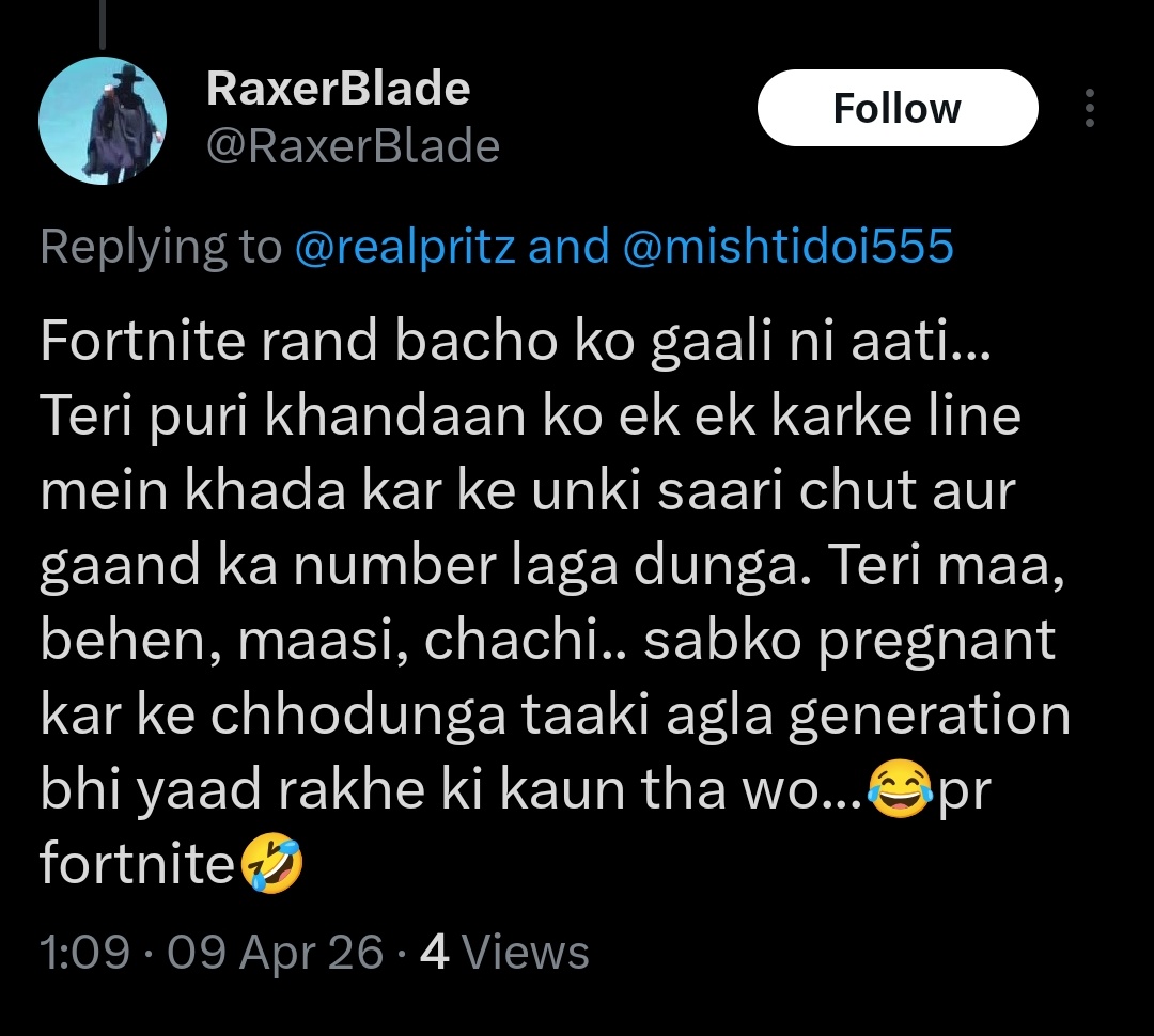 realpritz's tweet photo. Another day of finding such men in this country who can speak absolute filth out of their mouth. The sad part is that you know he means every single word of it and the level of hypocrisy on this man after calling other people on the internet a "misogynist"
Kuch nahi ho inka. https://t.co/6xFMnR8jGk