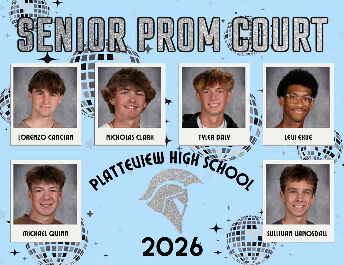 Platteview_HS's tweet photo. Congratulations to our 2026 Prom Court. https://t.co/v8wEBhZWjO