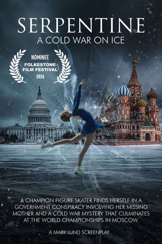 MarkAshtonLund's tweet image. I’m pleased to announce that SerpentineA Cold War on Ice has been elevated to Nominee at the Folkestone Film Festival! #Serpentine #FigureSkating #ColdWar #PoliticalThriller #Screenplay #FilmFestival #UnitedKingdom
