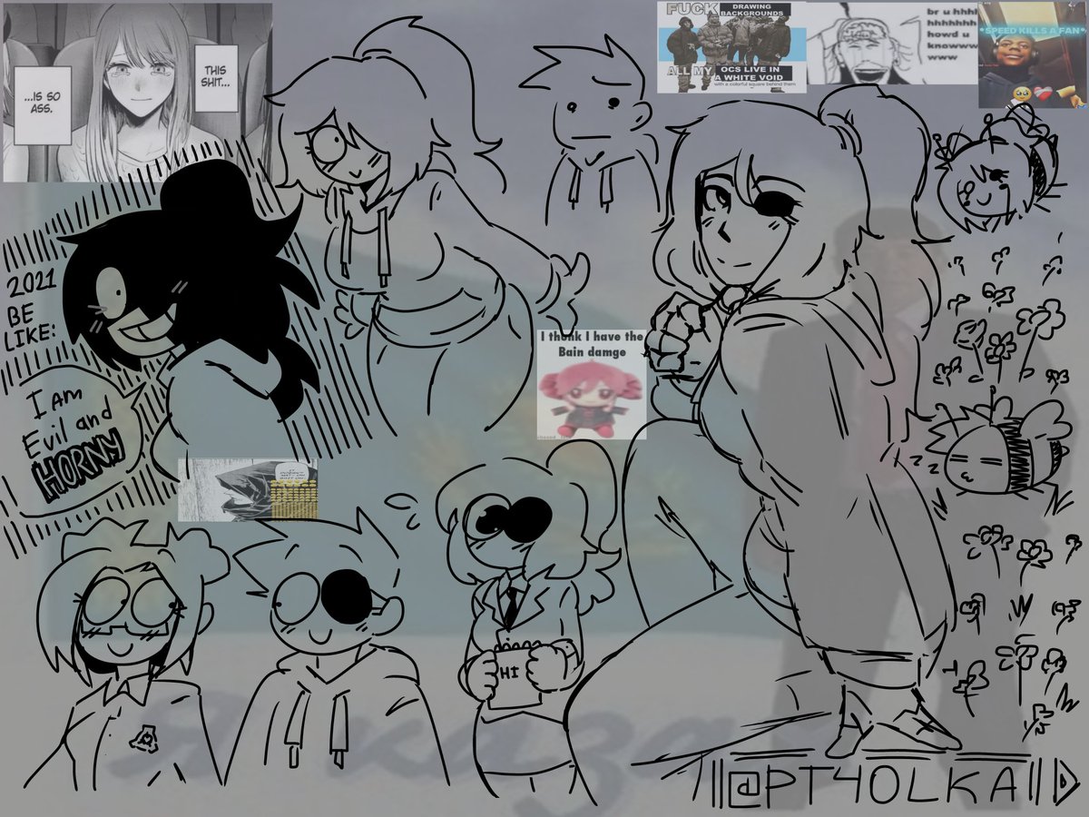 PT4OLKA's tweet photo. Doodles with ocs idk https://t.co/YSoyQObzUE