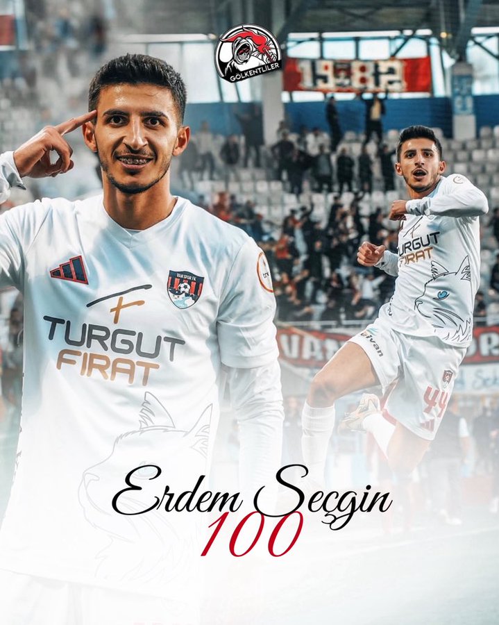 Şanlı formamızla 100. resmi maçına çıkan futbolcumuz Erdem Seçgin’i  kutluyoruz 👏🏻 Kulübümüze kattığı değer için Erdem Seçgin’e teşekkür ediyor, başarılarla dolu birlikte nice zaferler diliyoruz.

<a href="/erdemsecginn/">Erdem Seçgin</a>
