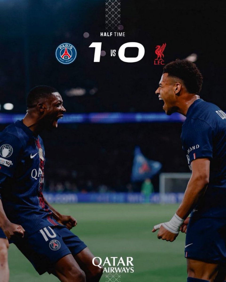 Adnparisien's tweet image. C’EST LA MI-TEMPS DE CE PSG-LIVERPOOL ! 1-0 

Paris domine mais pas encore à l’abri !
Votre avis sur cette première manche ?

#PSG #LIVERPOOL #UCL