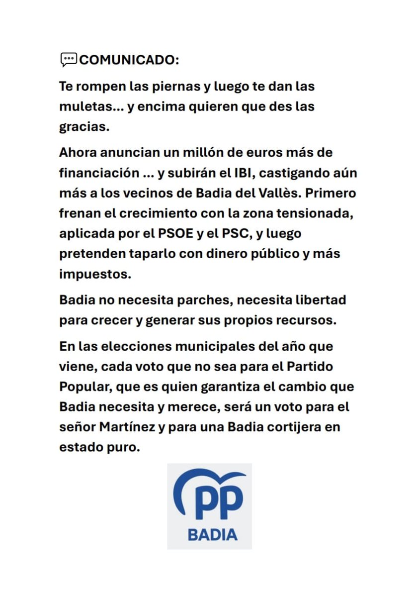 PP Badia Del Vallès tweet media