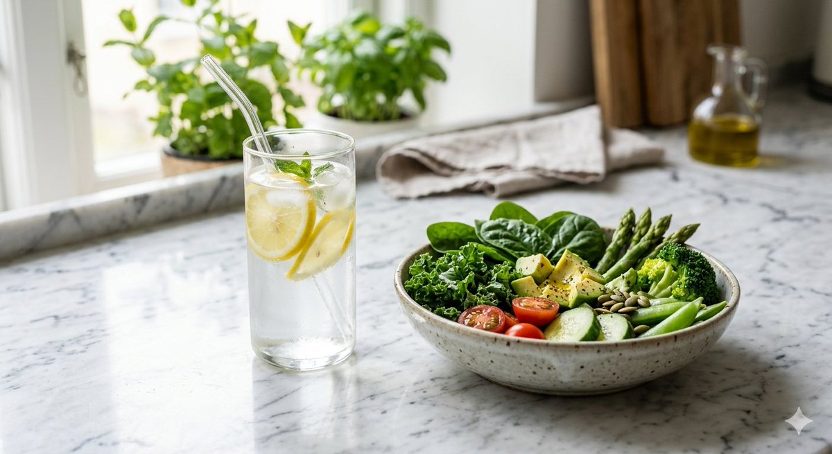 KristenJakobitz's tweet image. Instead of a 3-day juice cleanse, support your body's natural detox system (liver and kidneys) with:

💧Hydration 
🥦Fiber-rich veggies 
😴Quality sleep 

#DetoxMyths #HolisticHealth #LiverHealth