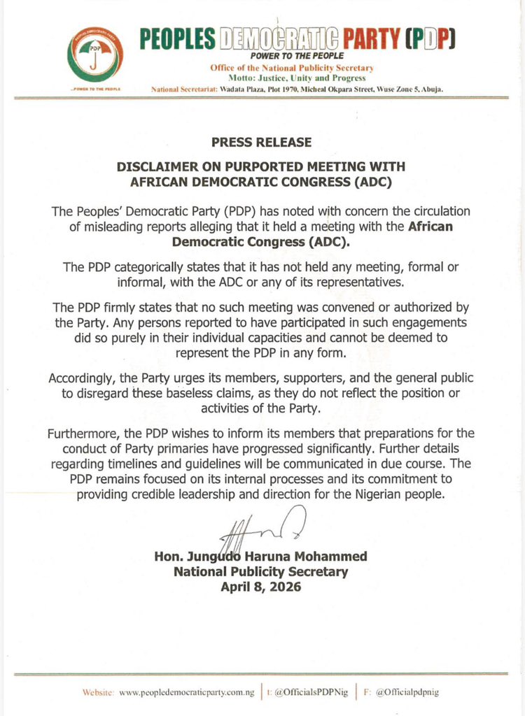 PDP Republic tweet media