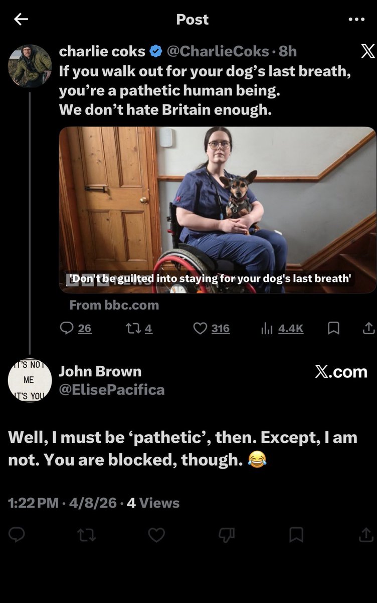 charlie coks tweet media