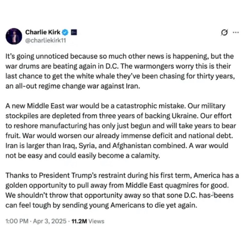 richardbassett's tweet photo. I decided some weeks ago to take Charlie Kirk’s position here. He did not know exactly what is best for the world 50 years from now, God knows. Nevertheless, he took a strong stand &amp; Charlie was martyred. Let’s honor his memory as a peacemaker—which seemed his mission. https://t.co/XbbjYO6OVg