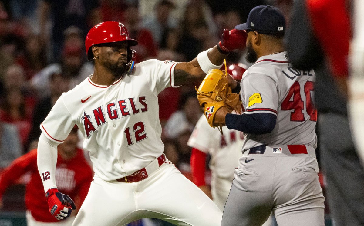 mlbconswing's tweet photo. Los peloteros Jorge Soler y Reynaldo López fueron suspendidos por 7 juegos debido a la pelea entre ellos de este martes en la noche. Ambos apelaron las sanciones https://t.co/vZ9FyhHgPa