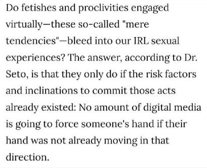 uoh_Bunny's tweet photo. https://t.co/dXvjLk33eO
"if you like fictional kids that mean you like them IRL"
Nigga stop being retarded, do your reasearch and stop appealing to your emotions. 

it's common in psychology that taboo fantasies aren't desired IRL. https://t.co/ULC6iNKoYQ