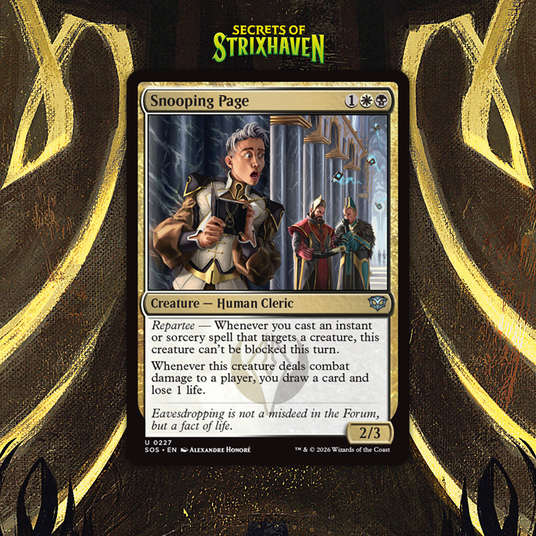 Student research looks a bit different in Silverquill. #MTGStrixhaven Student research looks a bit different in Silverquill. #MTGStrixhaven