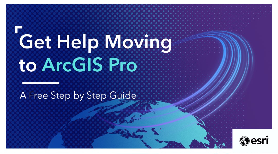 ArcGISPro's tweet image. 🌍 ArcMap retired in March, but your move to #ArcGISPro may just be getting started. This migration guide shows how to shift your projects and understand ArcGIS user types with tips and resources to help you at every step.

Get the guide: ow.ly/qB8c50YETuf