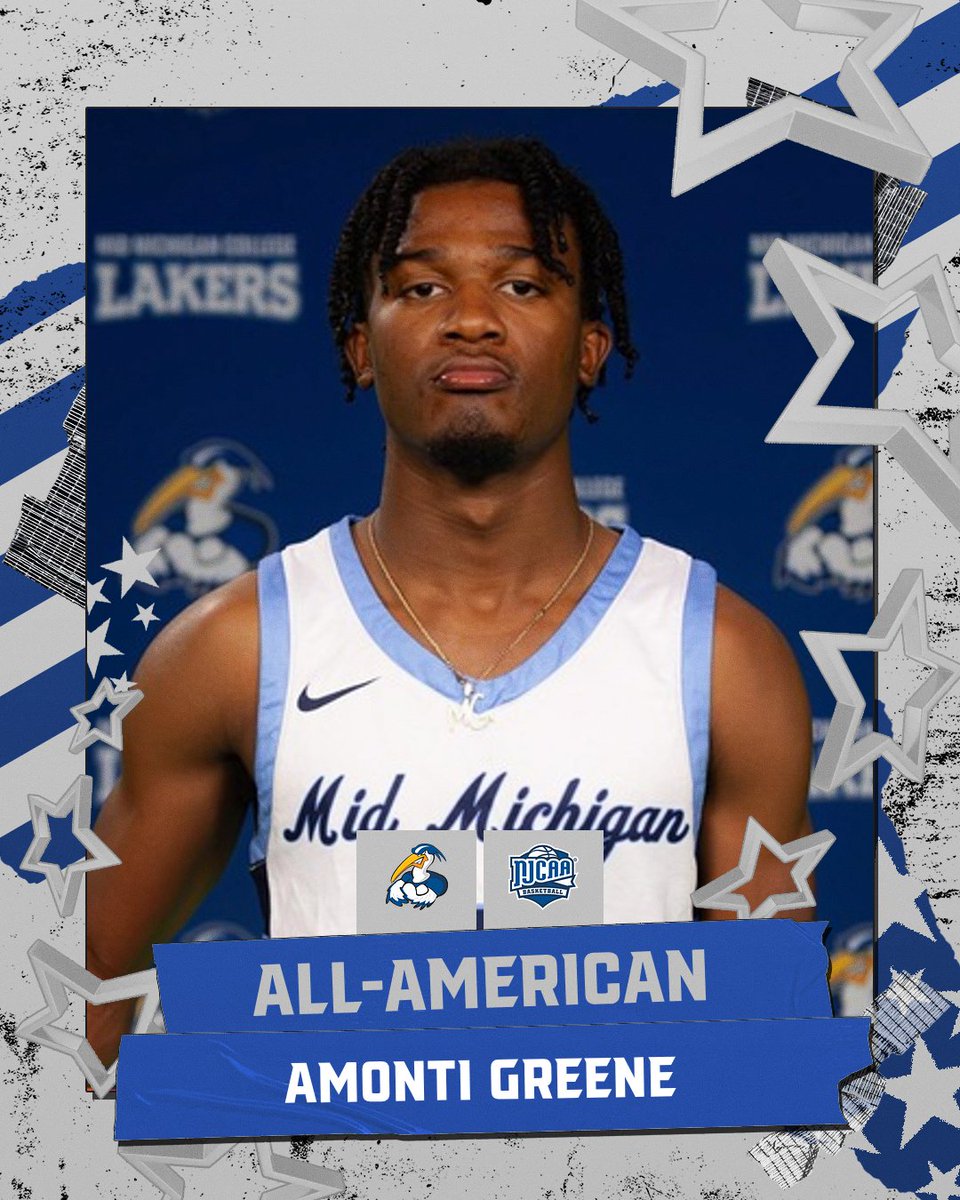 NJCAARegion12's tweet photo. ⭐️🏀 NJCAA DII All-American 🏀⭐️

Second Team
Amonti Greene - @MidMich_Lakers https://t.co/cvflg5ETbC