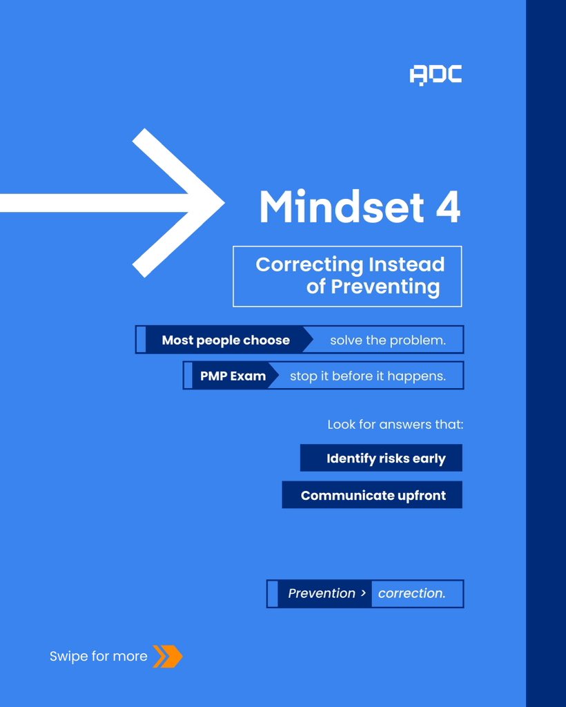 agiledigitalC's tweet photo. Jumped straight to solutions
Made decisions without consulting stakeholders
Skipped "formal" processes
Then you might already be at risk.
The PMP exam tests how you think, not just what you know.
Before you answer your next question, pause and ask: https://t.co/1y0esnx65y