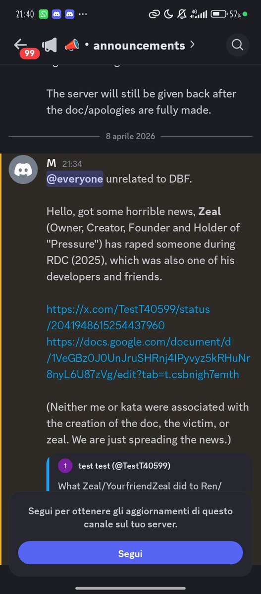 Federik1387434's tweet image. BREAKING NEWS! THE CREATOR OF PRESSURE (aka Zeal) JUST BEEN CONFIRMED TO HAD SA SOMEONE DURING RDC FROM 2025! SPREAD THE NEWS FOR GOD SAKE! #roblox #pressure #rape #news #robloxnews #zeal