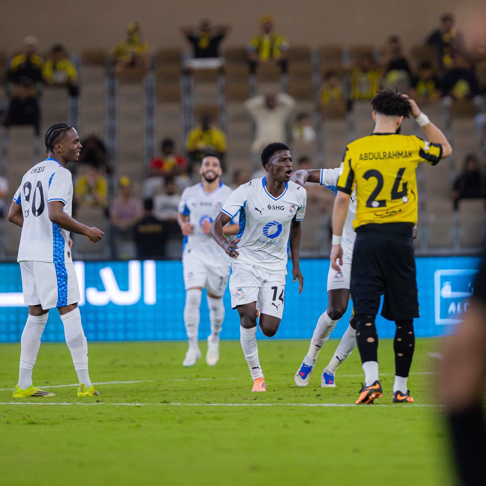 نهاية المباراة... الاتحاد 3-4 نيوم 