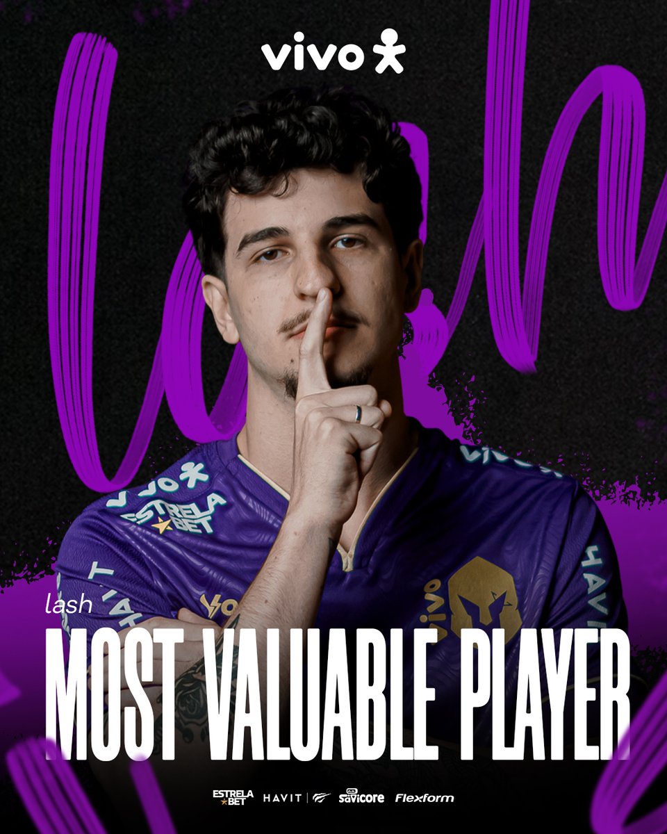 VivoKeyd's tweet image. 39-21 pro @lashfps e mais um MVP @vivobr na conta do nosso awper 💜

#GoVKS
