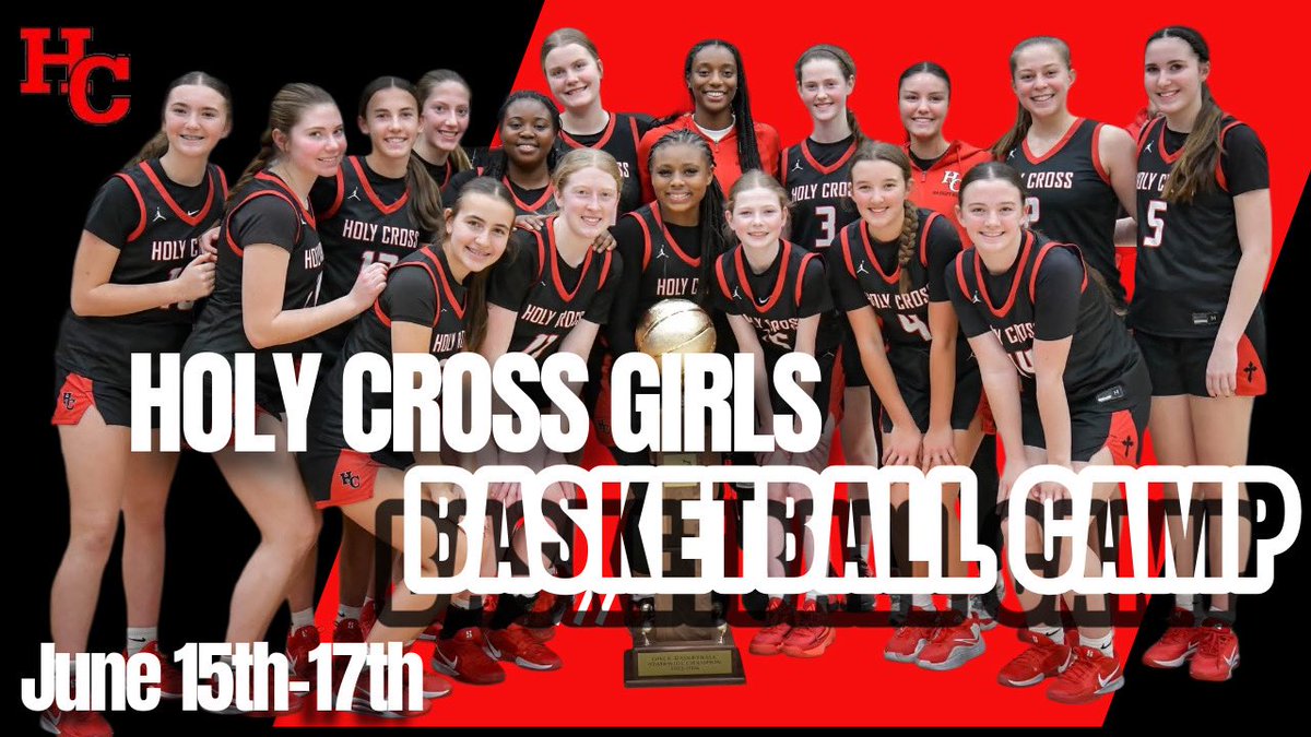 HCGirlsHoops's tweet photo. ❤️🏀Holy Cross Girls Basketball Camp 🏀🖤

Cost:  $75.  

➡️Registration link: https://t.co/OM87dqRxIK

➡️Follow payment link  https://t.co/vnaj46A6wc

🏀When:  June 15th - 17th. 
🏀Who:  Grades: 3-8 (9-11:30am) ; doors open at 8:30am and close at 12:00pm
🏀Where:  3520 Church St https://t.co/wr8gJpd7SK