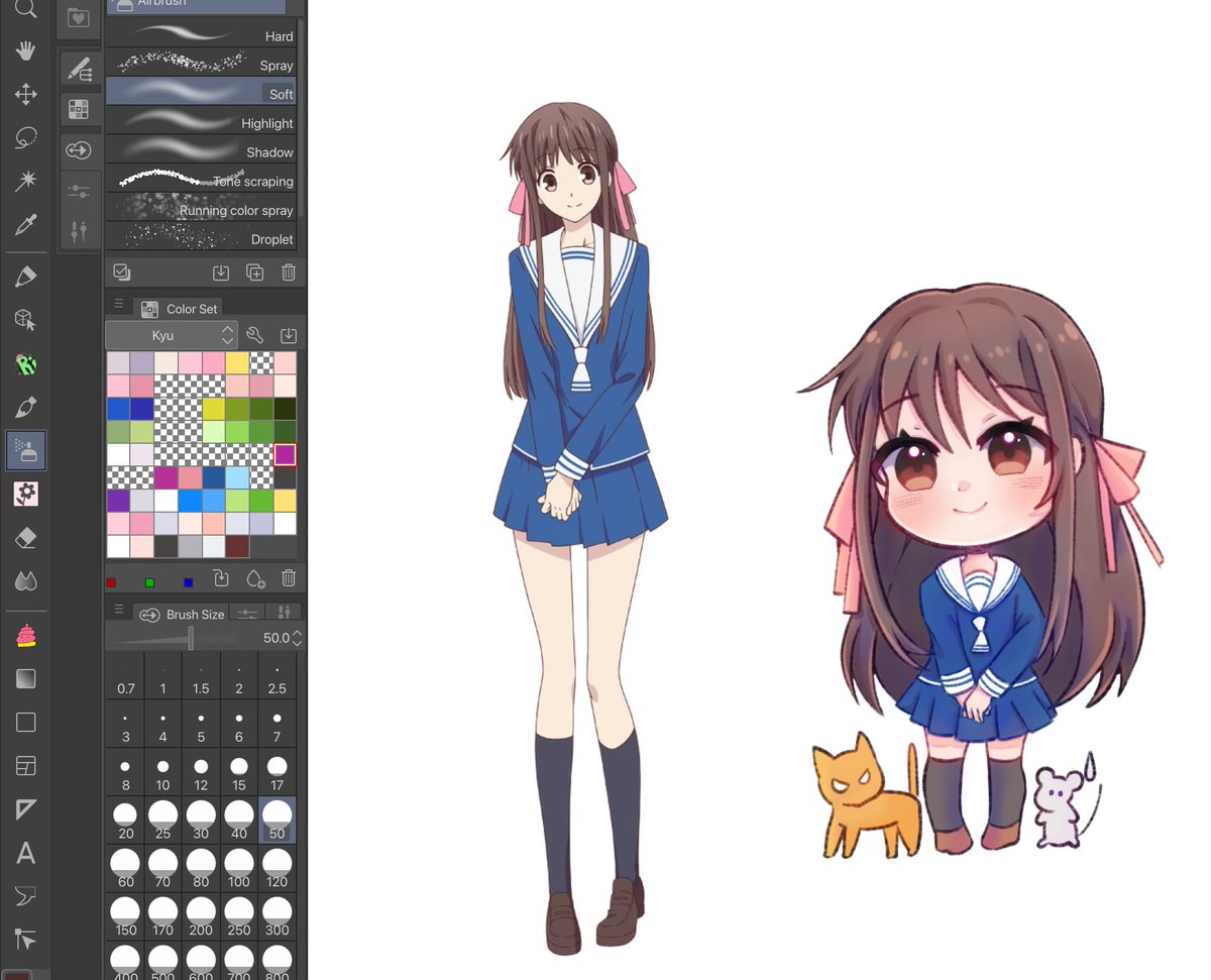 Day 12: funny how chibi almost as big as non chibi