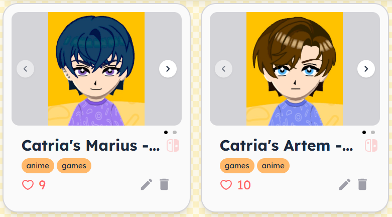 mii11リクエスト商品 I put my miis on tomodachishare after someone suggested it to me