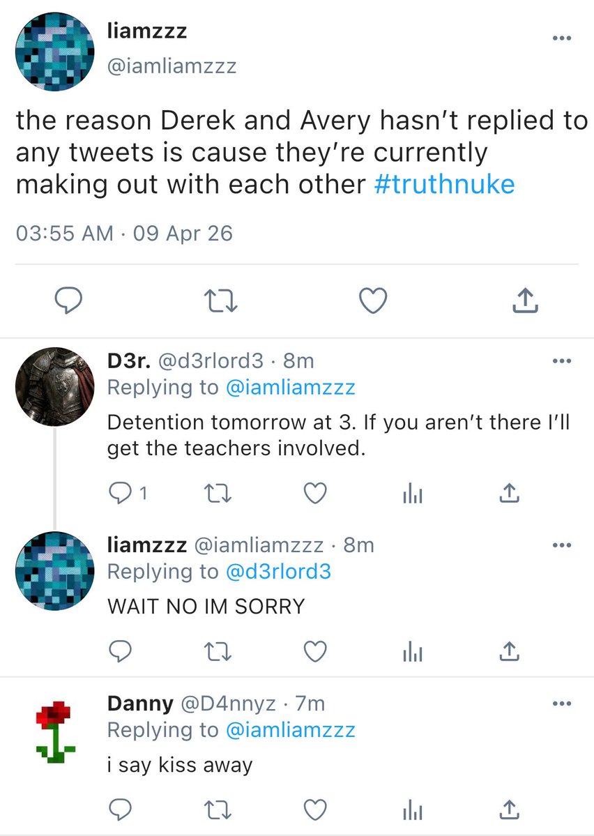 R34Ive's tweet image. #slimeknight Student Council President Derek x Trouble Maker Avery get caught by the gang. Okay goodnight &amp;lt;3