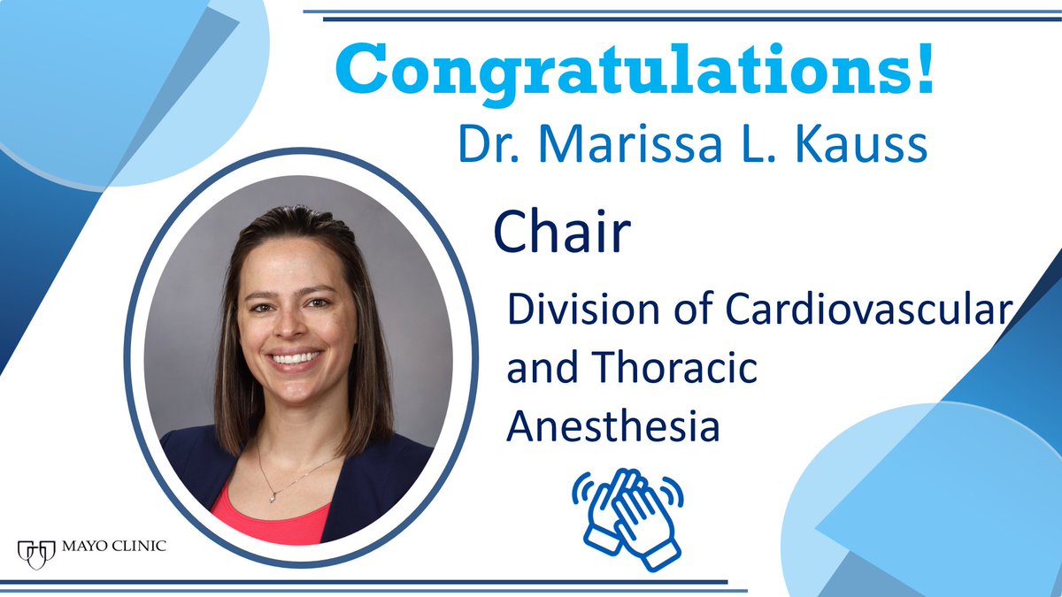 Mayo Clinic Department of Anesthesiology tweet media