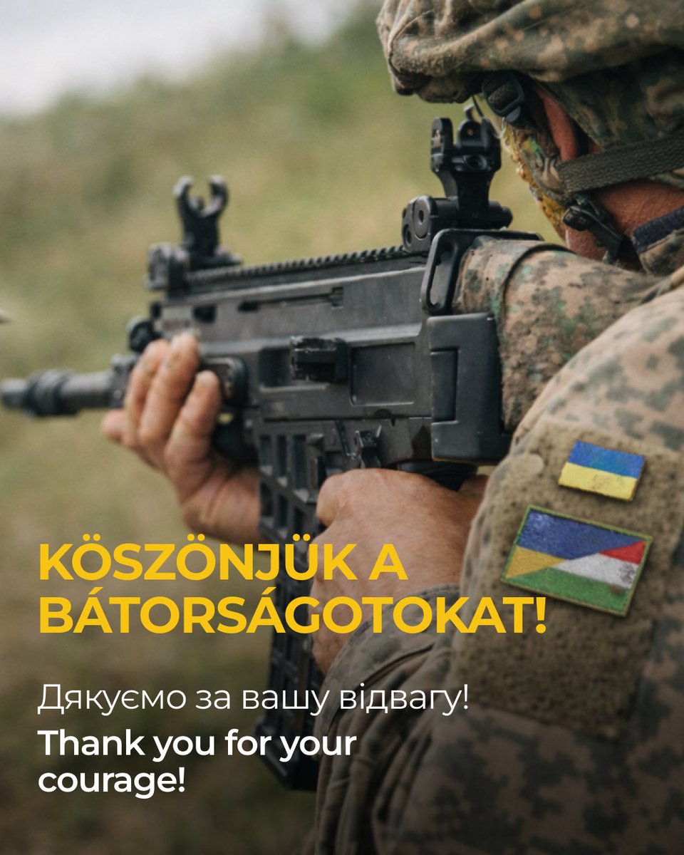 Int_Legion_Fund's tweet photo. 🇺🇦 🤝 🇭🇺
Угорським добровольцям - щиро дякуємо, що стали поруч!
A magyar önkénteseknek - nagyon köszönjük, hogy mellettünk álltatok!
To the Hungarian volunteers - thank you sincerely for standing by our side!

#українавдячна #ukraineisgrateful #hungary #magyarország #hungarianvolunteers