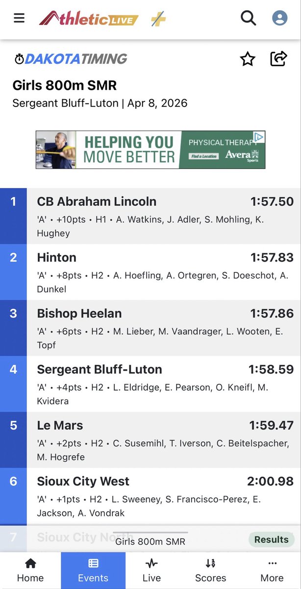 AL Girls Track and Field tweet media