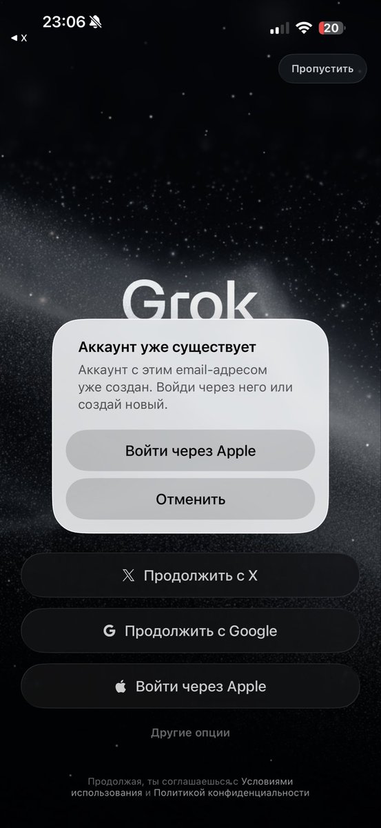 @grok I’m having an issue signing into my main Grok account. I’m stuck ...