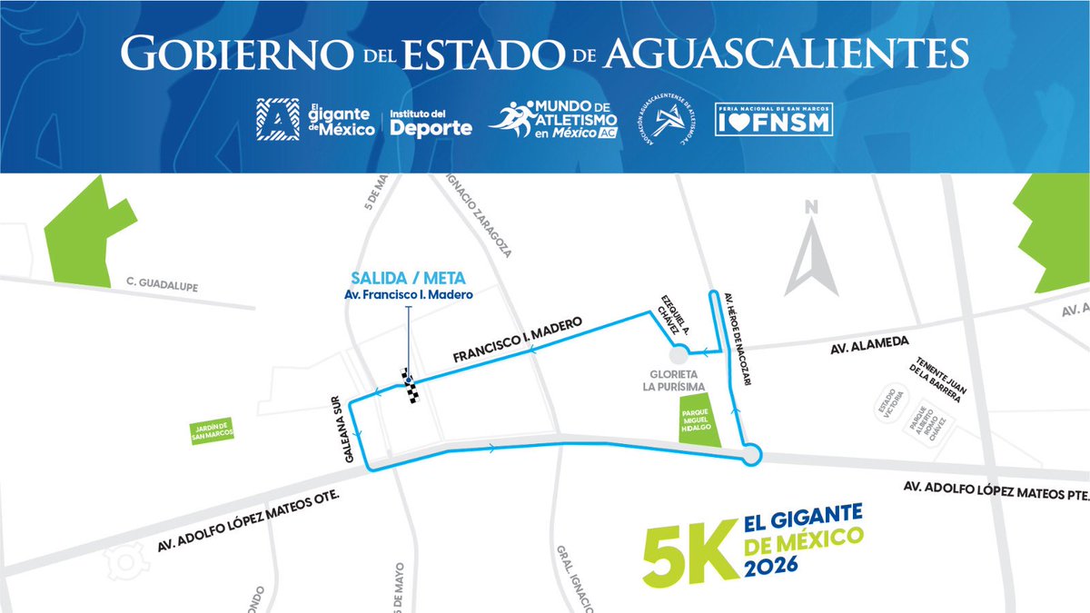 ideaags's tweet photo. Conoce las rutas del 21K El Gigante de México. Te esperamos el 18 de abril a las 07:00 h en plaza de patria. https://t.co/3uGfr0dgo7