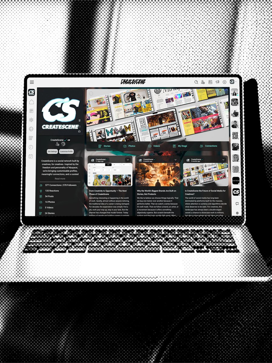 CreateScene tweet media