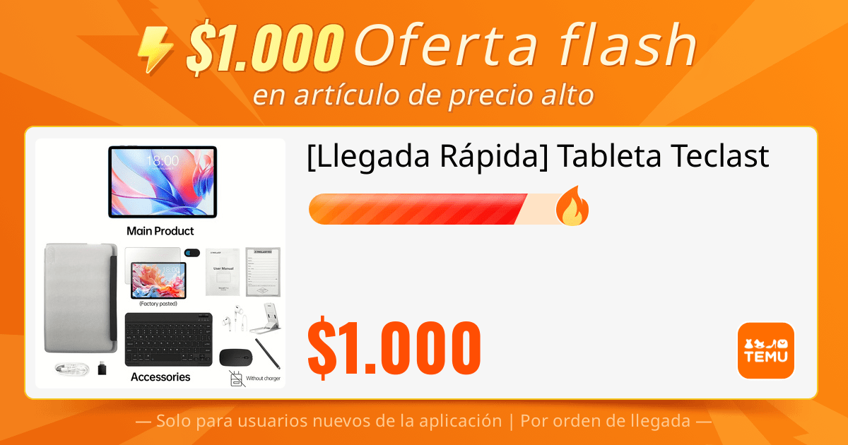 Naruyassin's tweet photo. 🔥 ¡Es una locura! 🔥 Haz clic en https://t.co/nsRGzPYkV8 para conseguir un artículo de precio alto por solo $1.000! 🚀 Esta oferta es demasiado buena para ser verdad, ¡debes actuar rápido o la perderás! 🏃‍♂️💨 ¡Consíguela ahora!
🛍️ [Llegada Rápida] Tableta Teclast P30 de 10.1" - https://t.co/92bMBLwoWX