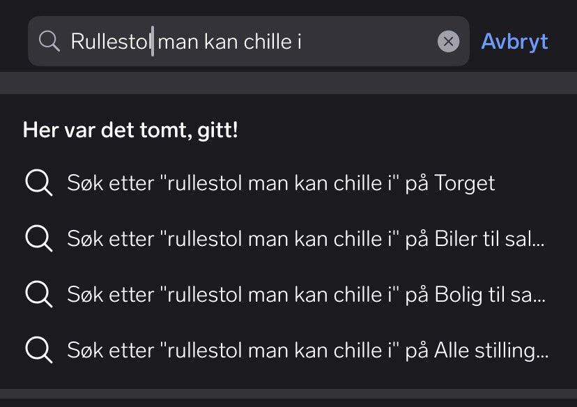 Trymerkul's tweet photo. Skulle ikke være lett å finne en vanlig rulle stol jeg slippe stresse i #vilbarechille https://t.co/Taij5fXqRh