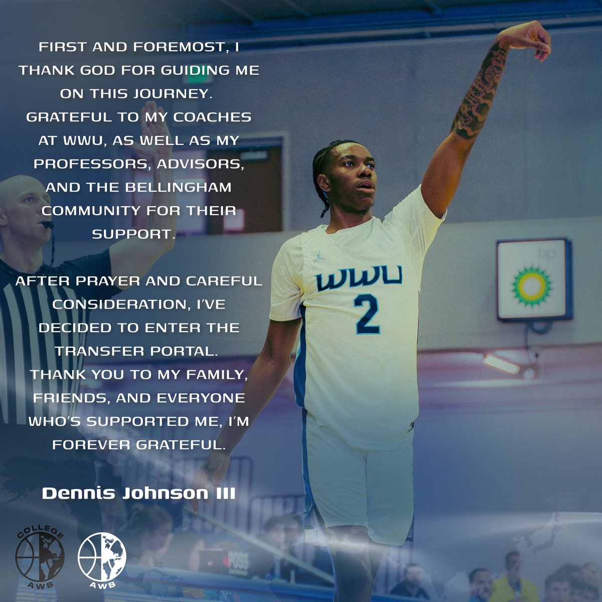 AWBonX's tweet photo. @DennisJohnsonl3 enters transfer portal he tells @AWBonX 12.9pts 2.7ast 4.8reb 44/34/85 splits
GNAC Freshman of the year, 2x player of the week, All-GNAC Honorable mention 
Big Games:
vsMontana State-30pts 9reb 5ast
vsFairbanks-28pts 6reb 6ast 
vs Seattle Pacific-26p 7r 5threes https://t.co/W28J716qXc