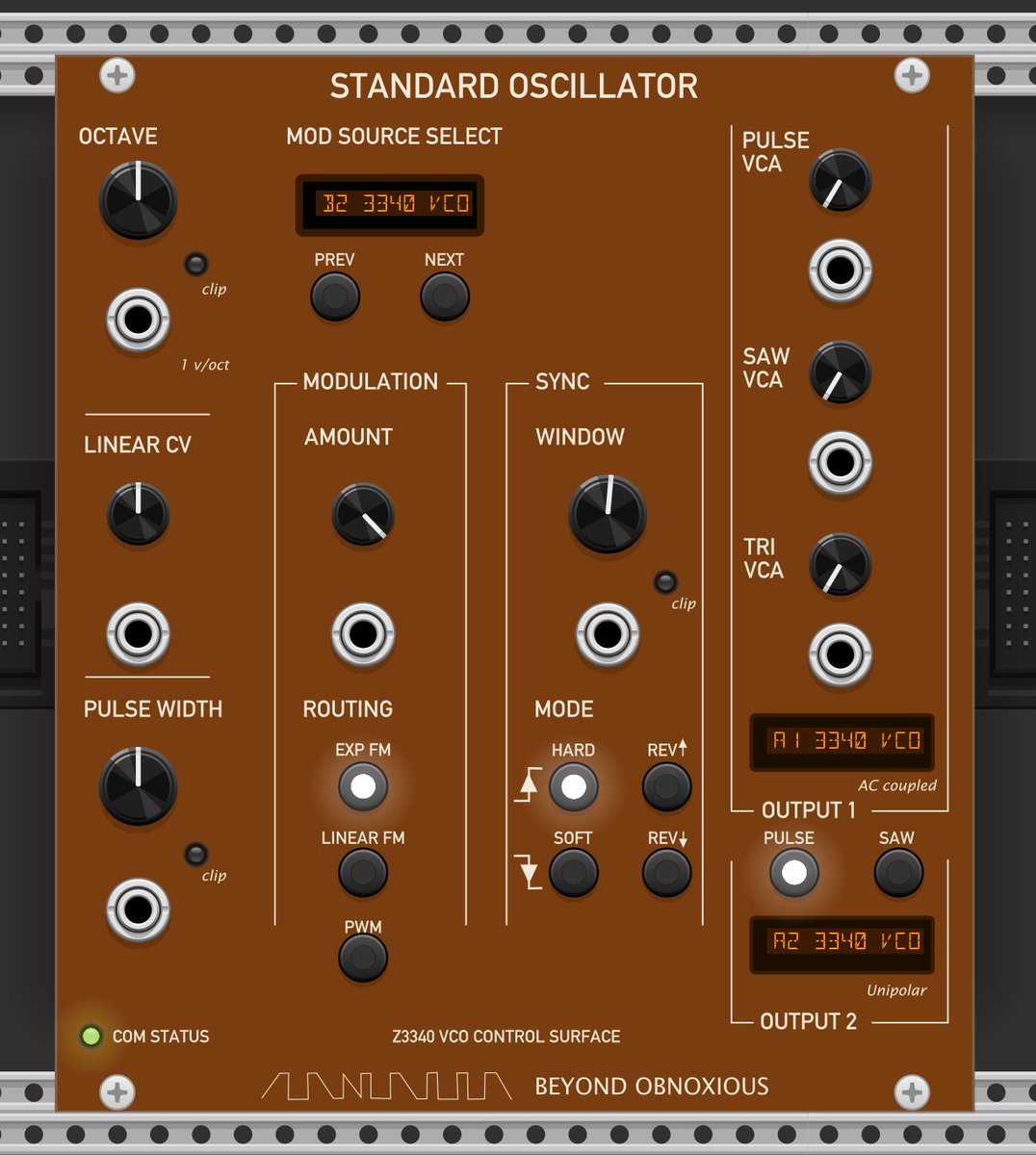 A bit better but I started to go off-grid in a bad way.  Too busy in lower right quadrant.  Labels are whackadoo.  Some text too close to buttons and others are in WTF.
Next steps get back on-grid.  I might also move the right column to horizontal knob-jack instead of vertical.