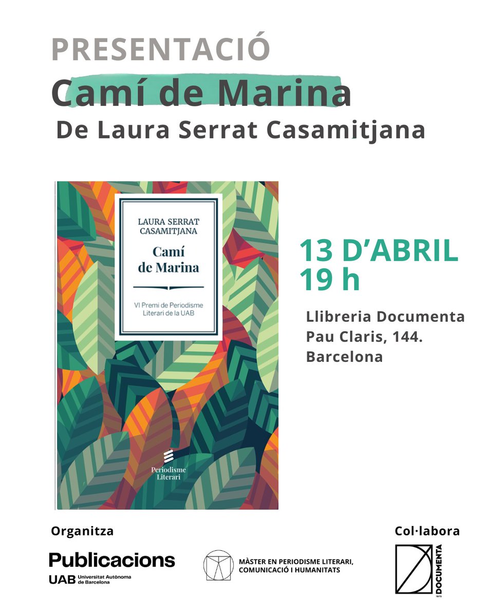 Mecoph's tweet photo. Camí de Marina és un relat de no-ficció centrat en l’experiència d’en Daniel, un pastor que decideix recórrer amb el seu ramat un antic camí mil·lenari: el camí ramader de Marina

📚Dilluns us esperem a @DocumentaBCN a les 19h per gaudir-ne juntes

https://t.co/sNzGgOFTWn https://t.co/pUmnr7PQv6