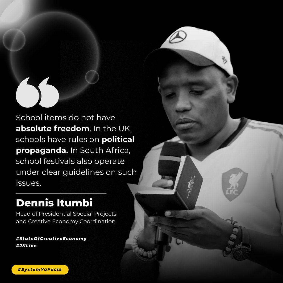 mwalakapkembu's tweet image. Dennis Itumbi criticizes past leadership, stating opportunities to grow the creative economy were squandered through mismanagement and lack of vision.
#StateOfCreativeEconomy #JKLive