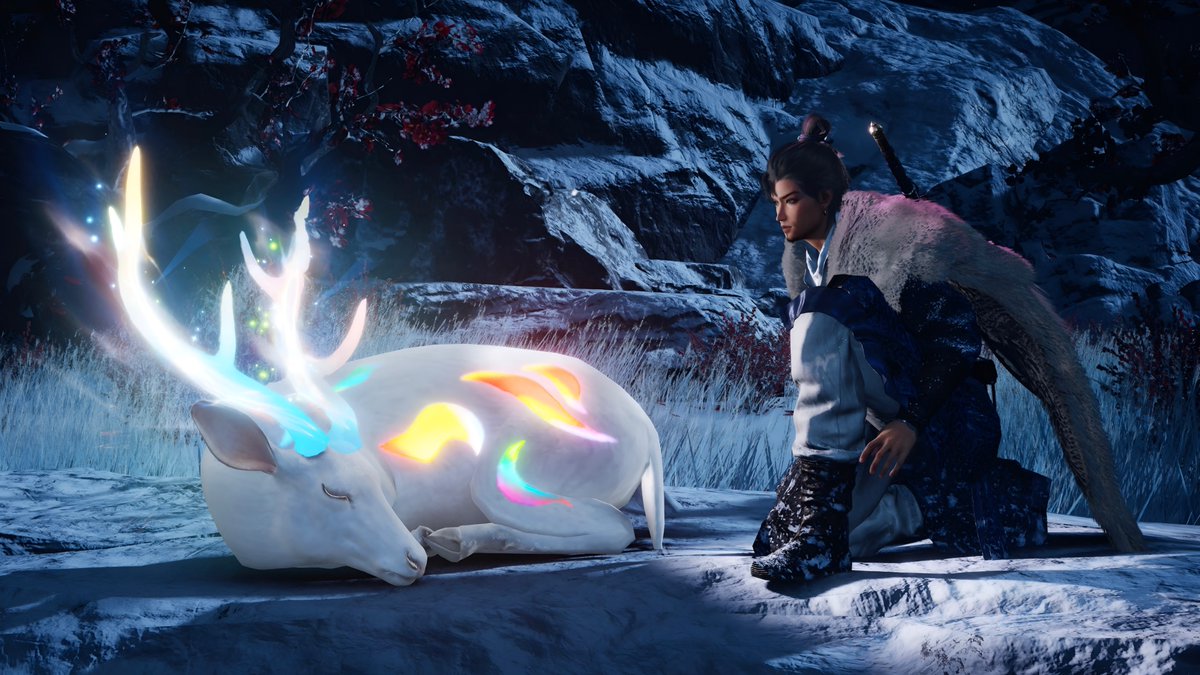 itxrydaz's tweet photo. The Nine-Colored Deer is one of the most beautiful creatures in the Jianghu.
#WhereWindsMeet #Hexi #Liangzhou #PS5 #gaming #VirtualPhotography https://t.co/FhIlN7h9Yu