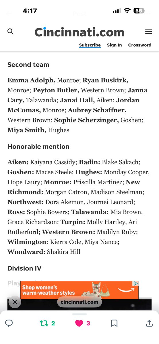 Western Brown HS tweet media
